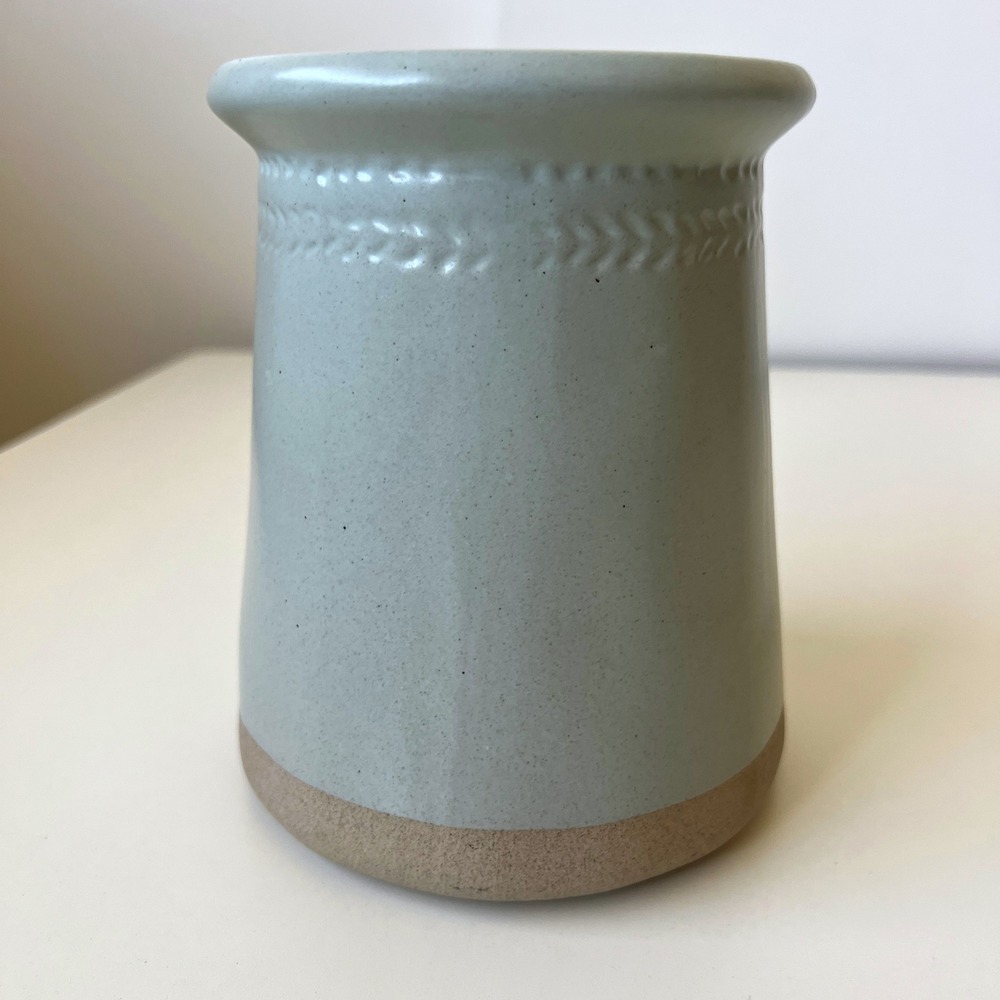 Hearth & Hand with Magnolia Green Stoneware Decorative Crock Vase - Picture 4 of 9